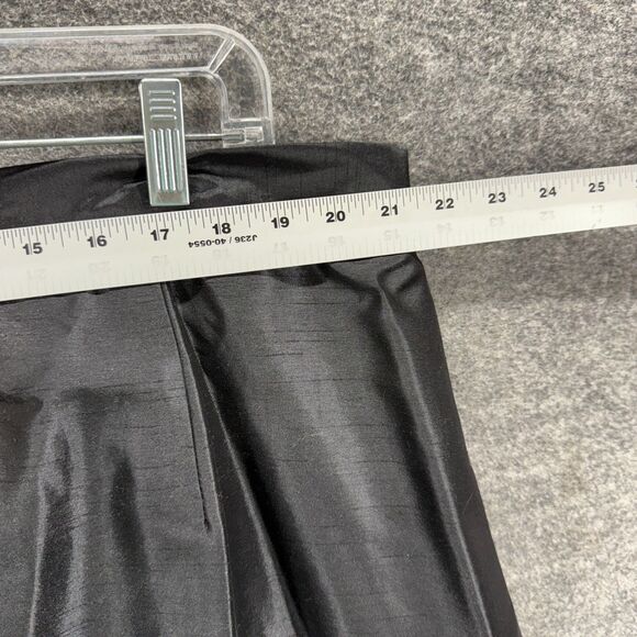 Nubiano Skirt Women 26W Plus Black A-Line Midi Zipper Mid Rise Elastic Waist - Picture 3 of 6